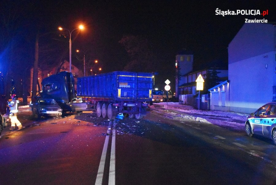 Wypadek na drodze krajowej numer 78 w Porębie