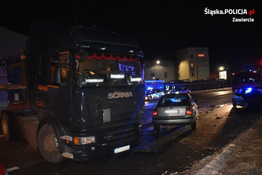 Wypadek na drodze krajowej numer 78 w Porębie