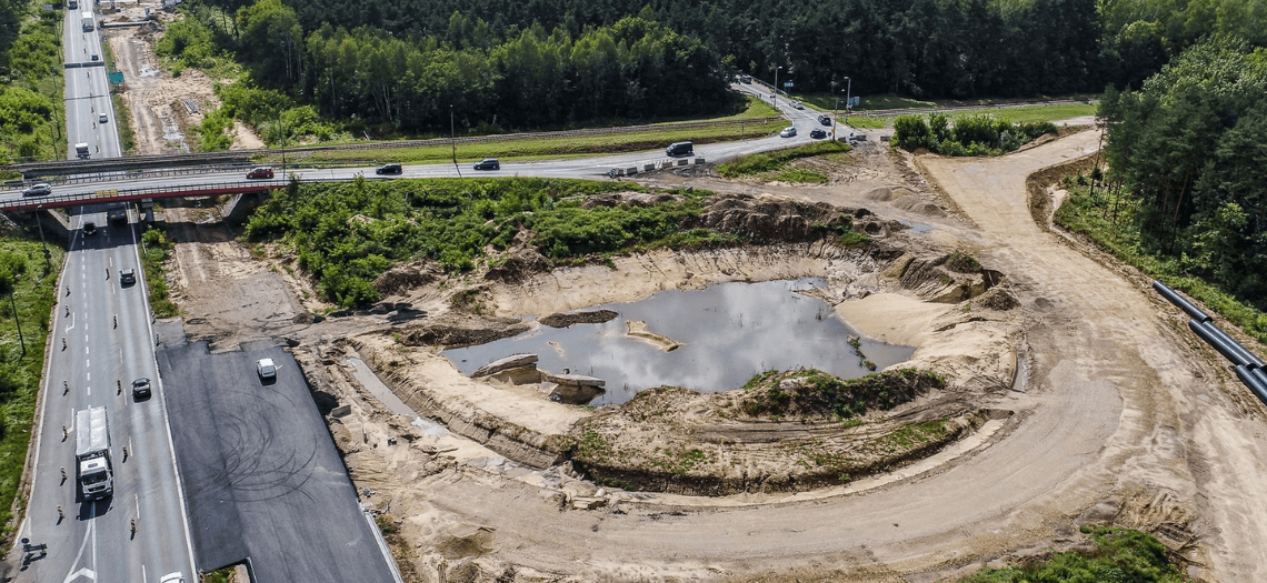 Dąbrowa Górnicza - budowa S1