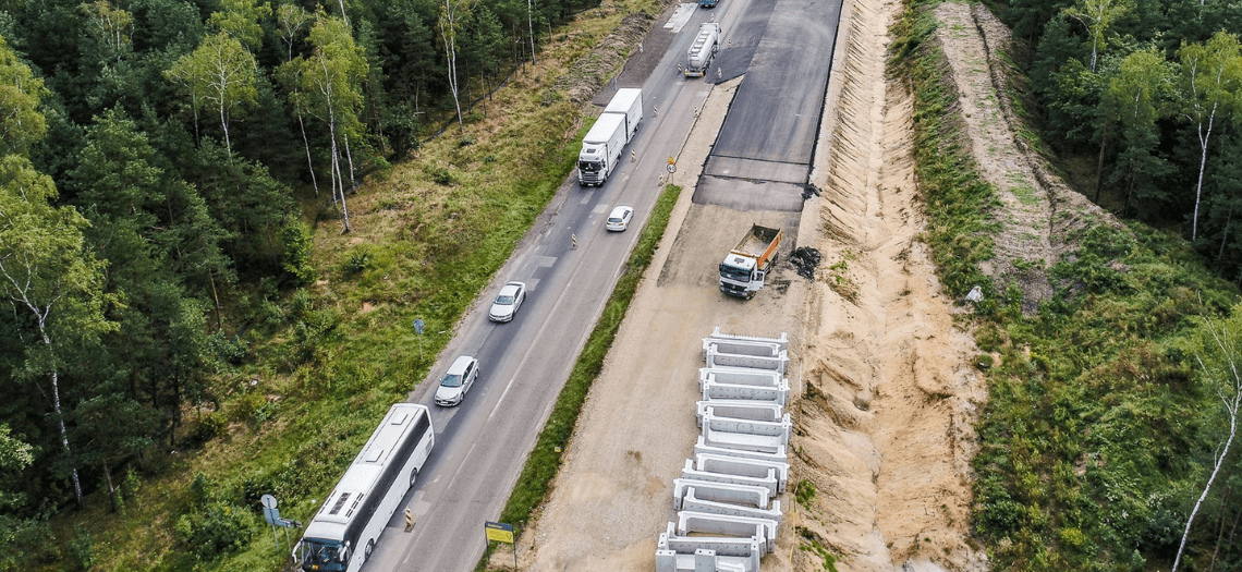 Dąbrowa Górnicza - budowa S1