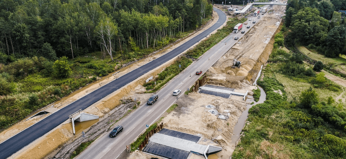 Dąbrowa Górnicza - budowa S1