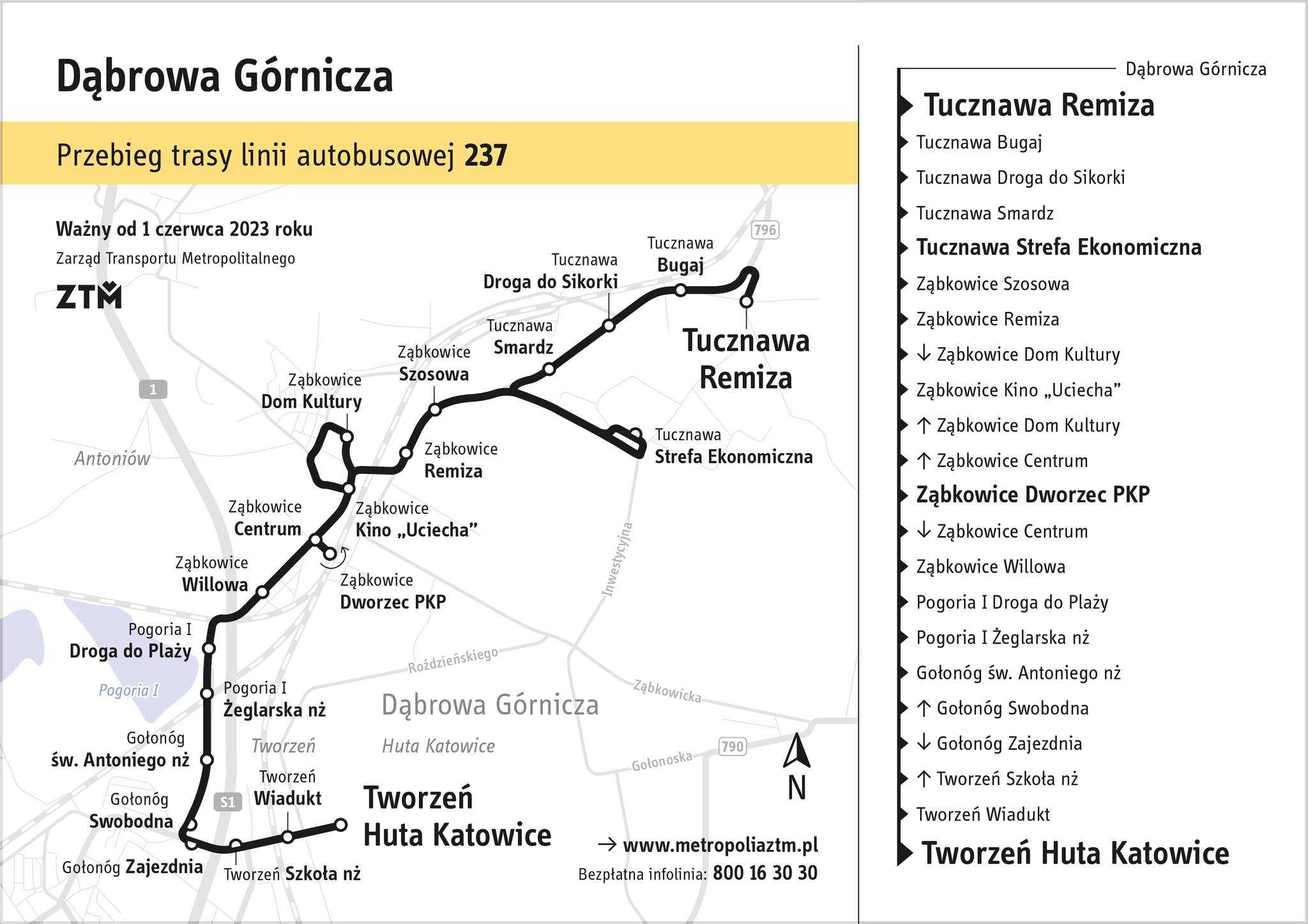 Dąbrowa Górnicza linia 237