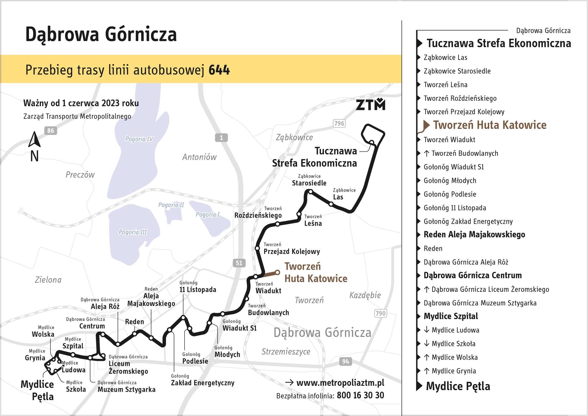 Dąbrowa Górnicza linia 644