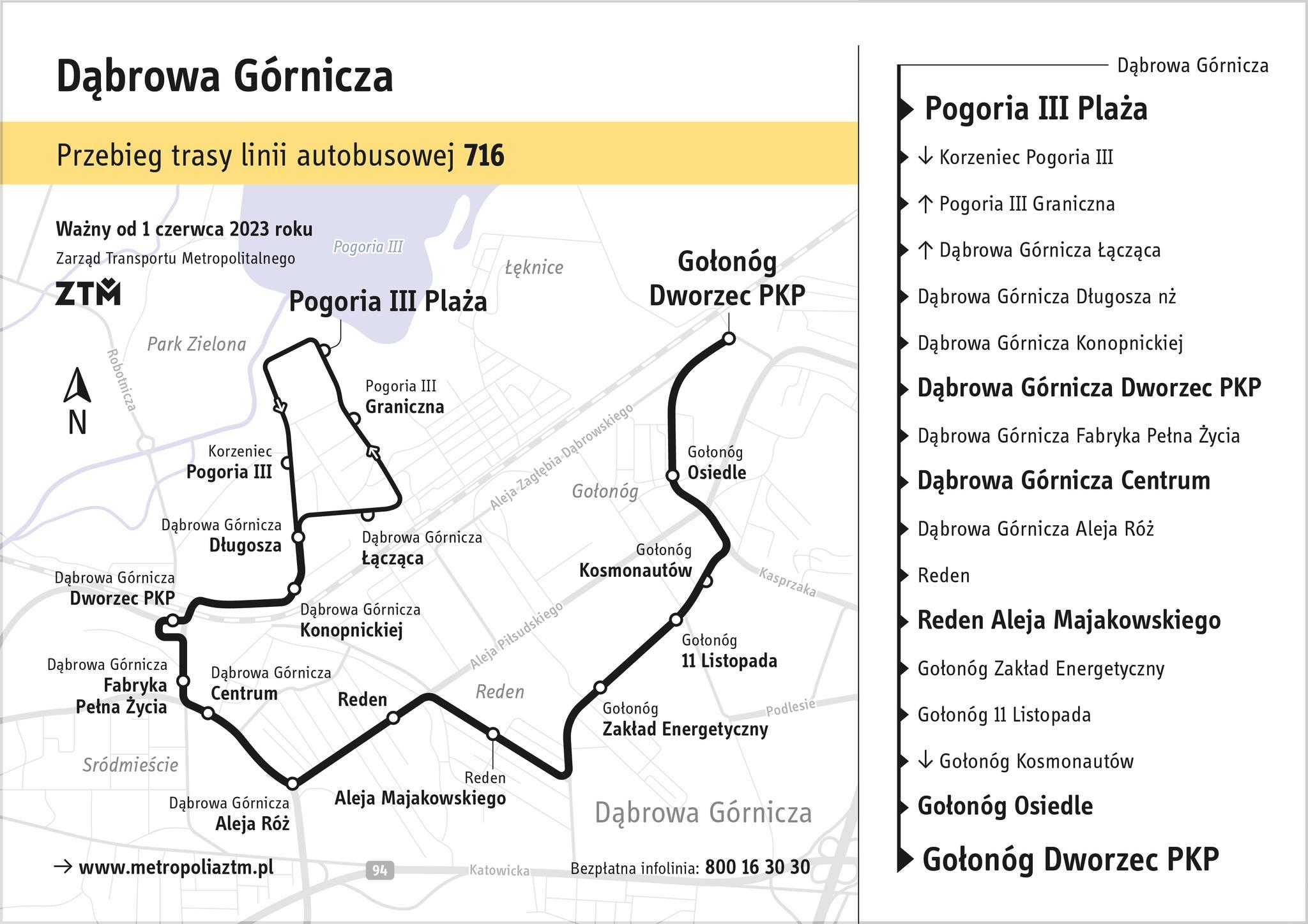 Dąbrowa Górnicza linia 716