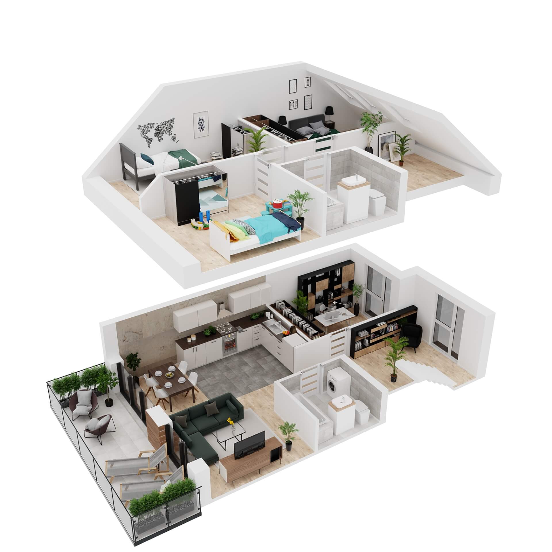 GLOBMOT 202002 BEDZIN ZLECENIE R3 D mieszkanie dwupoziomowe