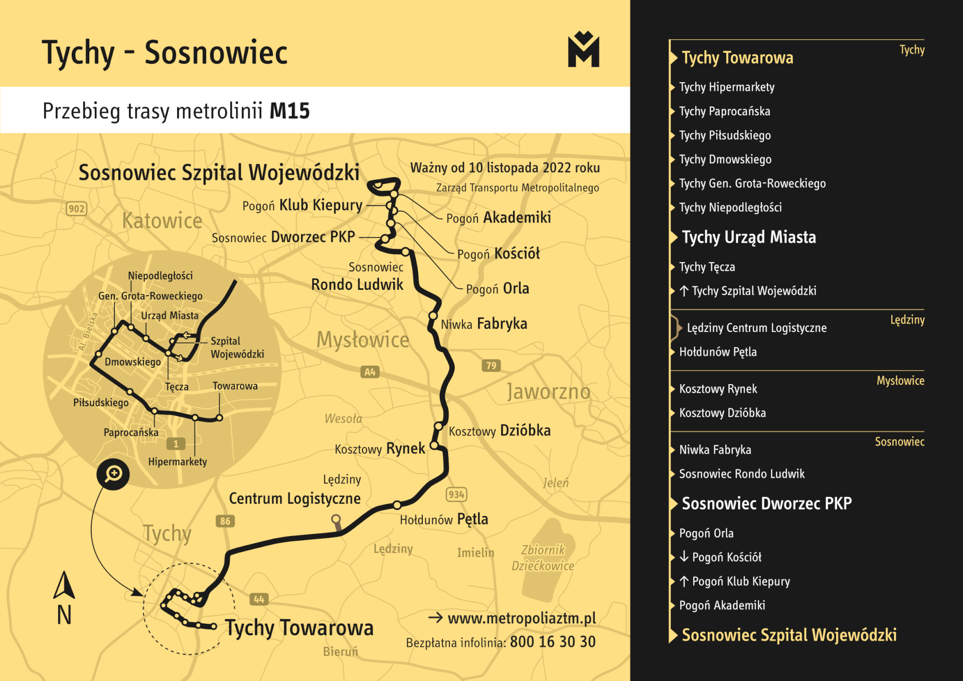 Trasa Metrolinii M15