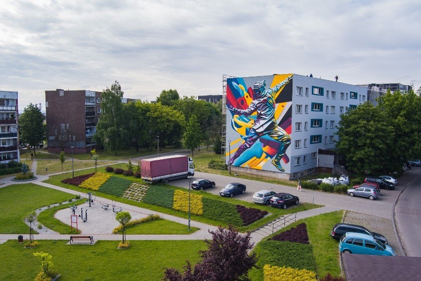 Nowy mural sm Hutnik