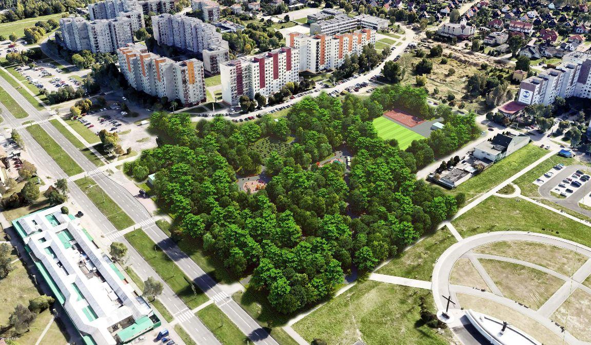 Park w Zagórzu w Sosnowcu