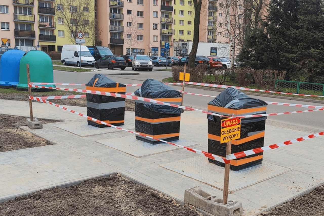 Podziemne śmietniki w Dąbrowie Górniczej