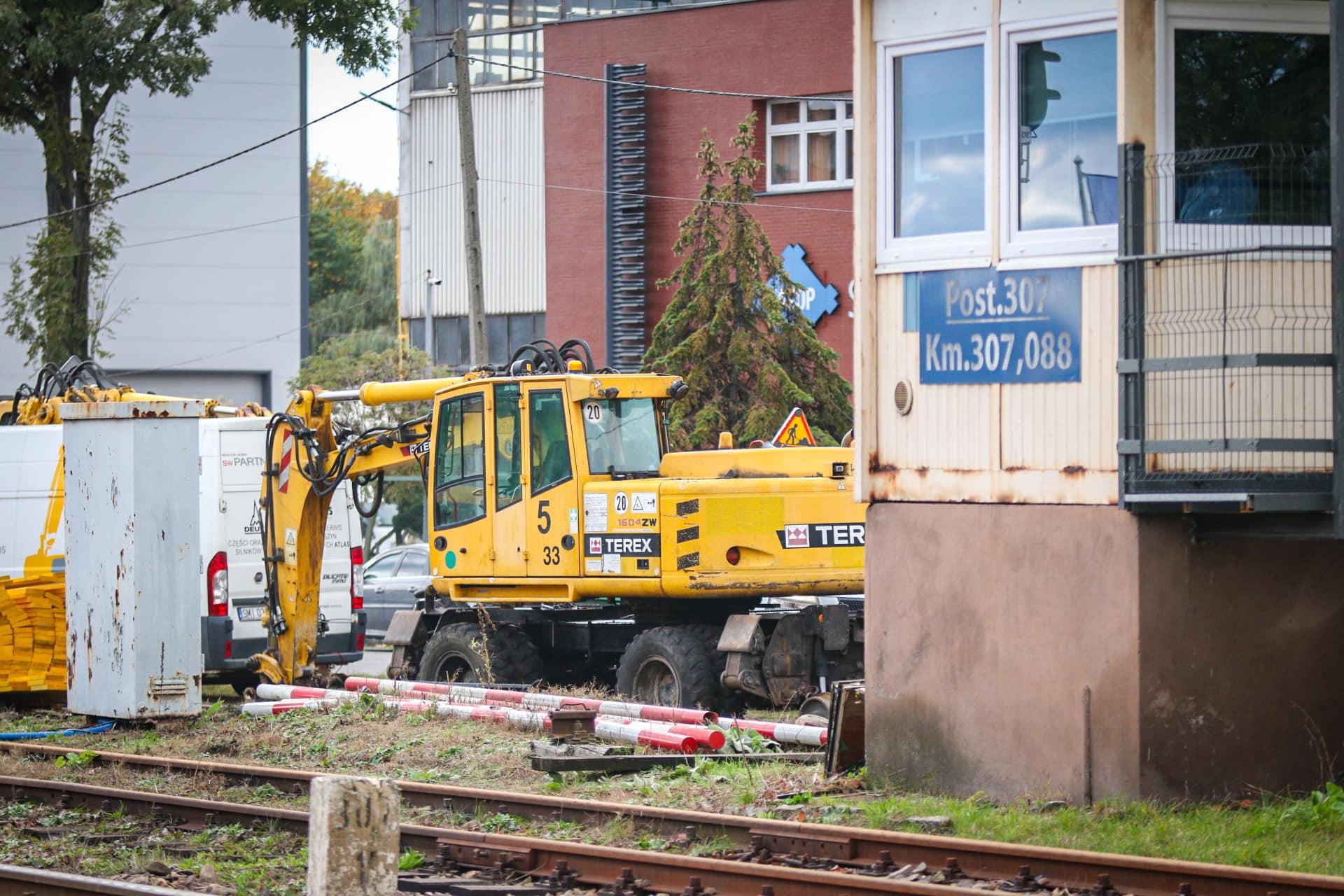 Prace przy przebudowie kolei aglomeracyjnej