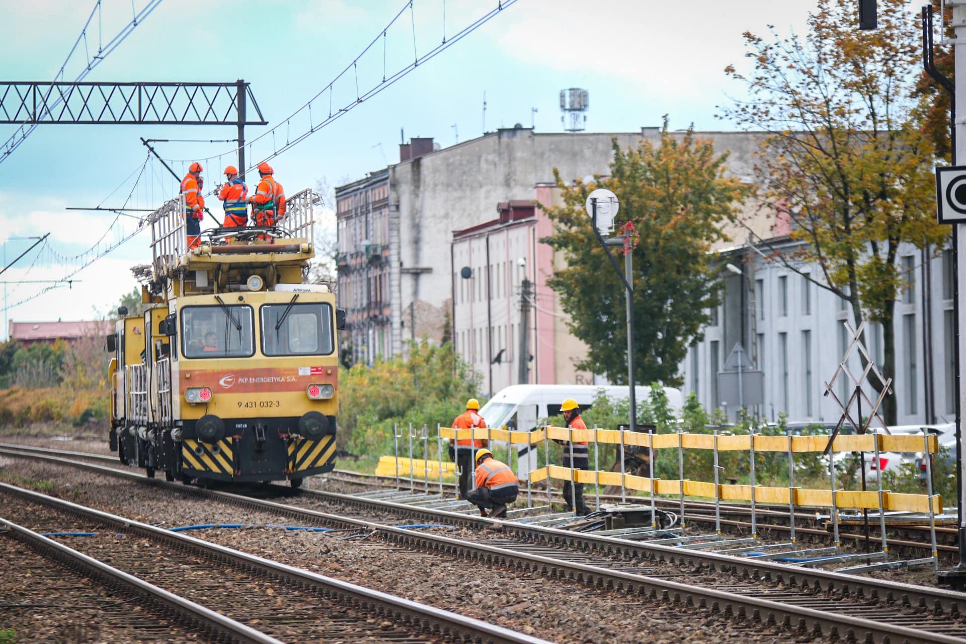 Prace przy przebudowie kolei aglomeracyjnej