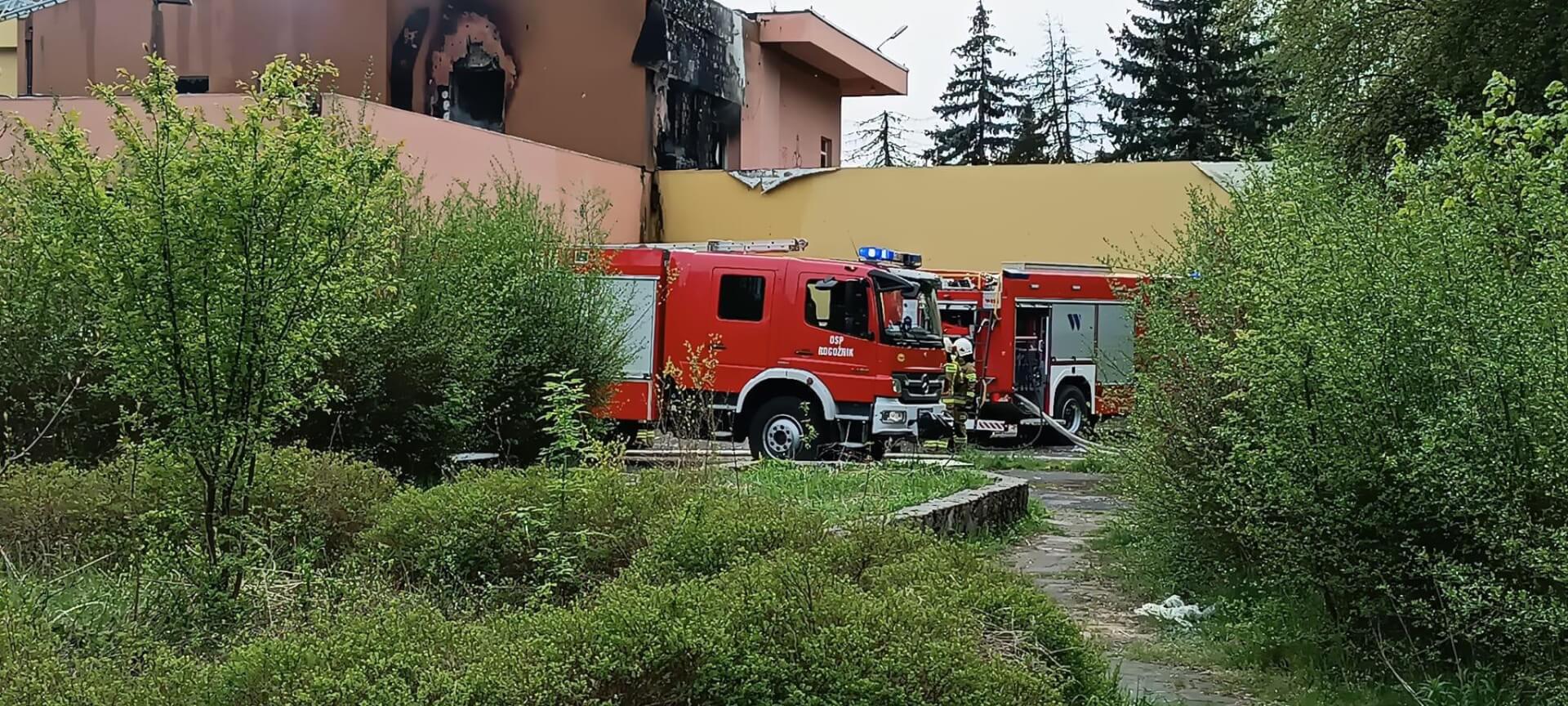 Rogoźnik pożar restauracja