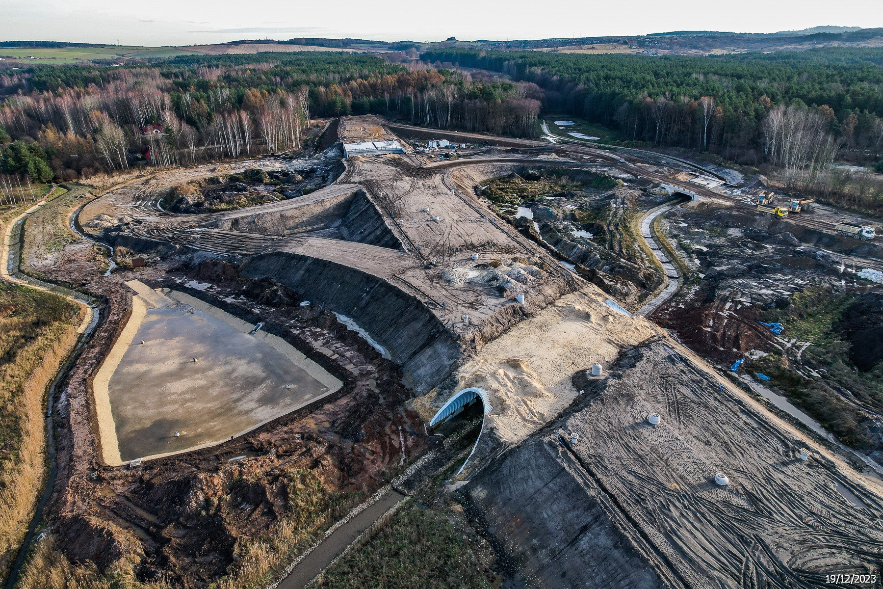 Węzeł Kromołów na odcinku Siewierz - Poręba - Zawiercie - Kromołów budowanej obwodnicy Poręby i Zawiercia w ciągu drogi krajowej nr 78