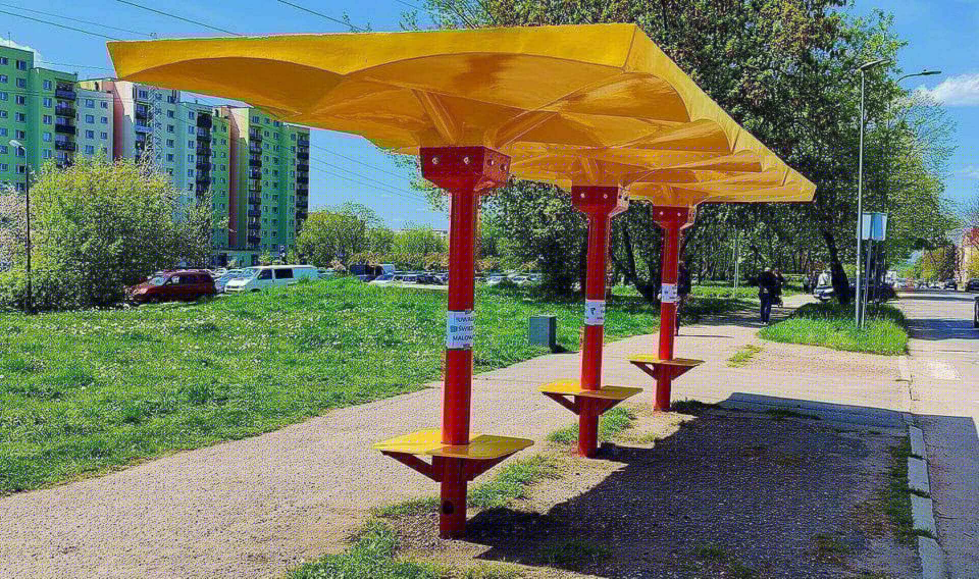 Odnowiona wiata typu Kalisz w Gołonogu Odnowiona wiata typu Kalisz w Gołonogu