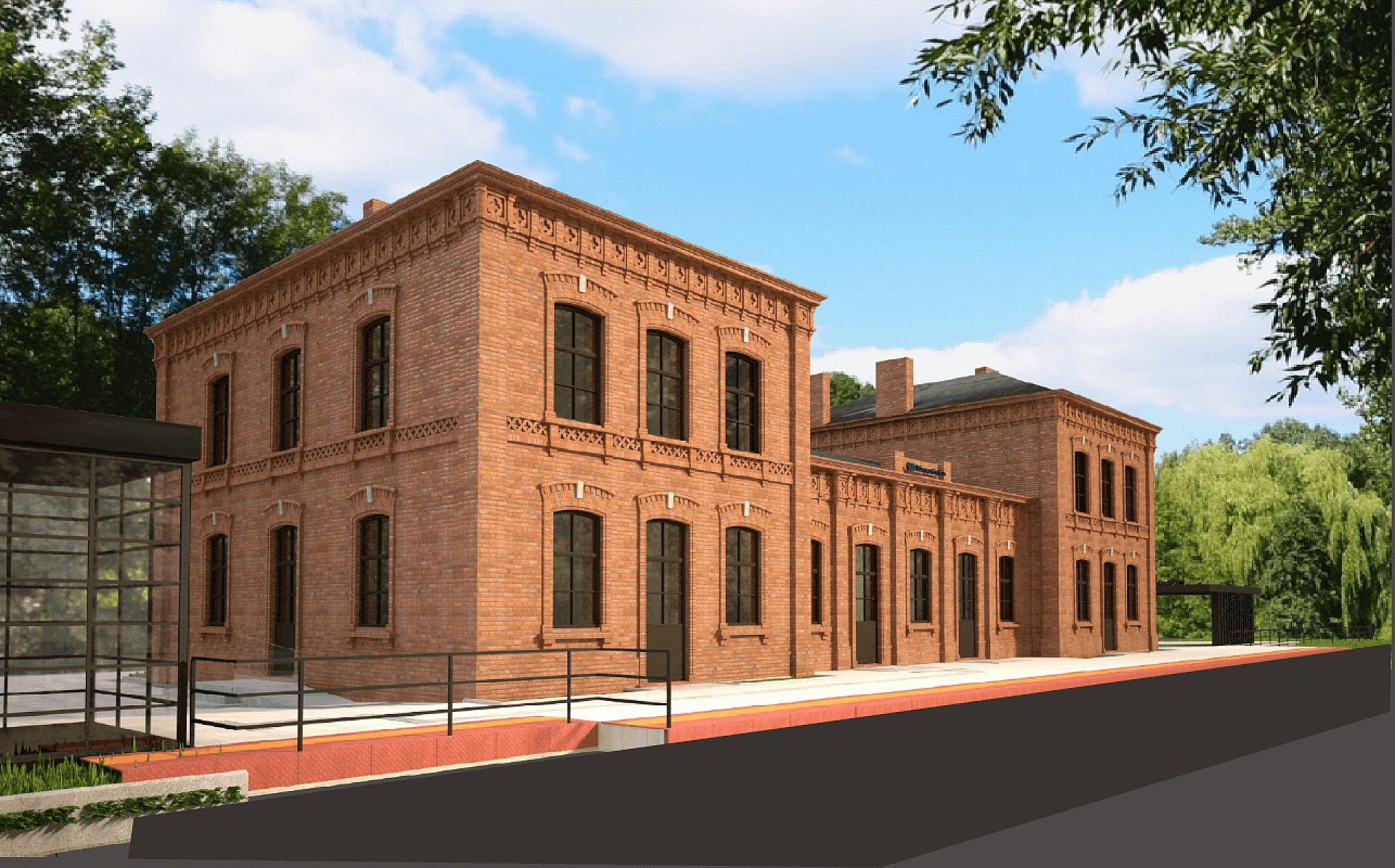 Wizualizacja dworca w Dąbrowie Górniczej Wizualizacja dworca w Dąbrowie Górniczej