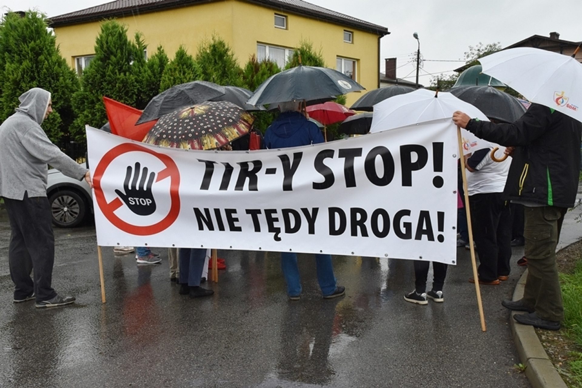 Protest mieszkańców w sierpniu 2021 roku Protest mieszkańców w sierpniu 2021 roku