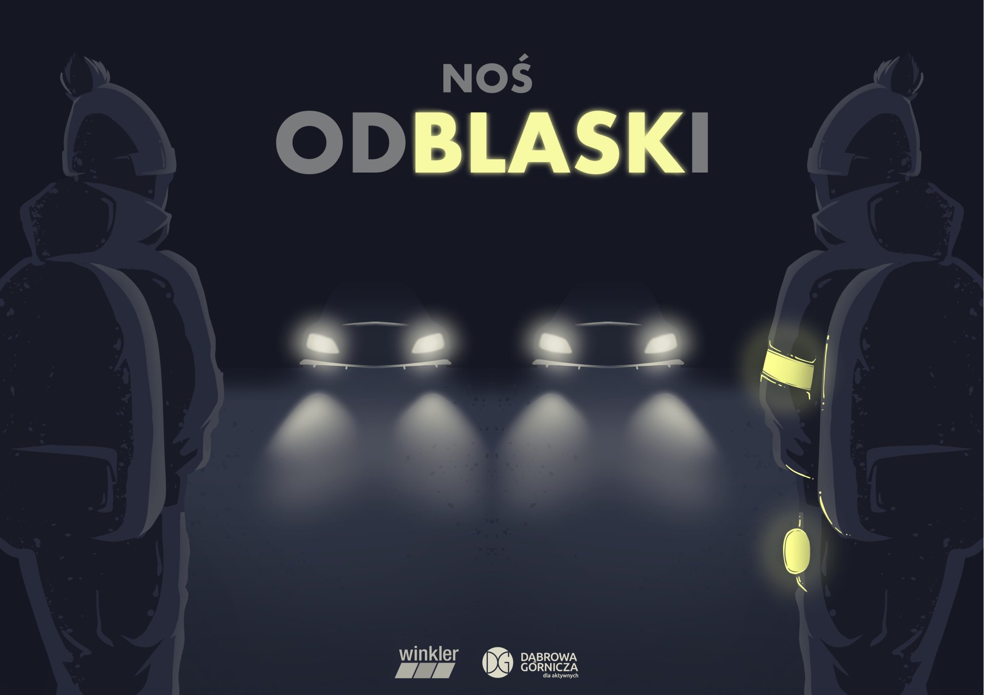 Oficjalny plakat akcji „Bądź bezpieczny, bądź widoczny” Oficjalny plakat akcji „Bądź bezpieczny, bądź widoczny”