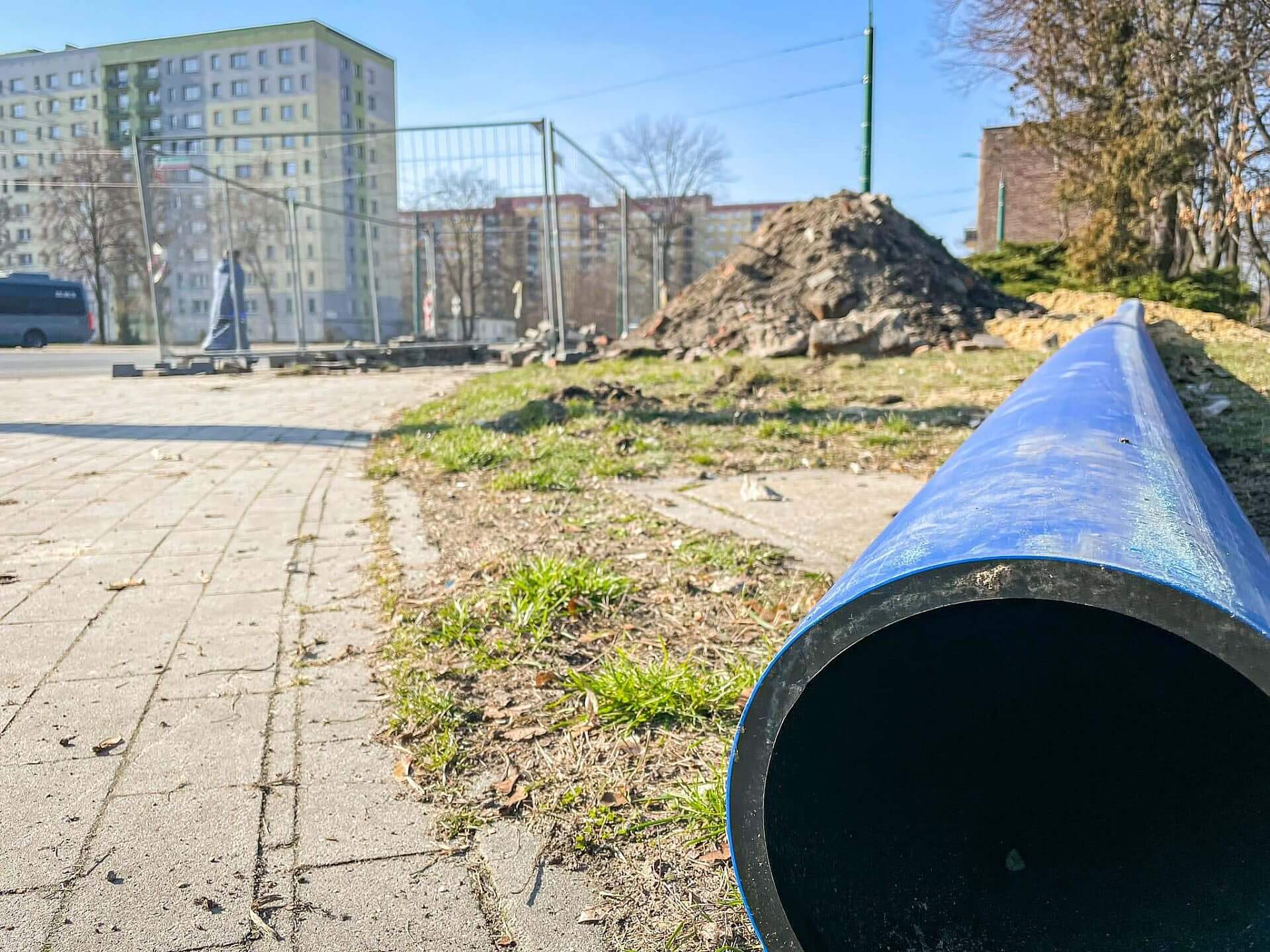 Inwestycje Wymiana Sieci Wodoci gowej I Nowy Chodnik Prace Na Ulicy Pi sudskiego W Sosnowcu 