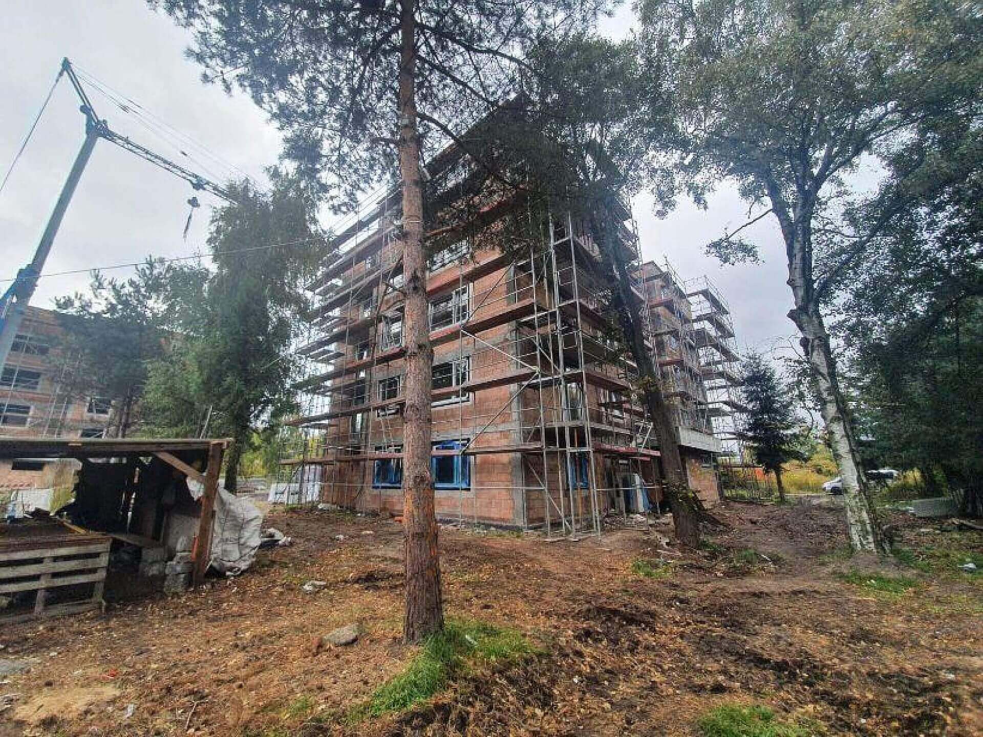 Przy ul. Traugutta powstają nowe bloki Przy ul. Traugutta powstają nowe bloki