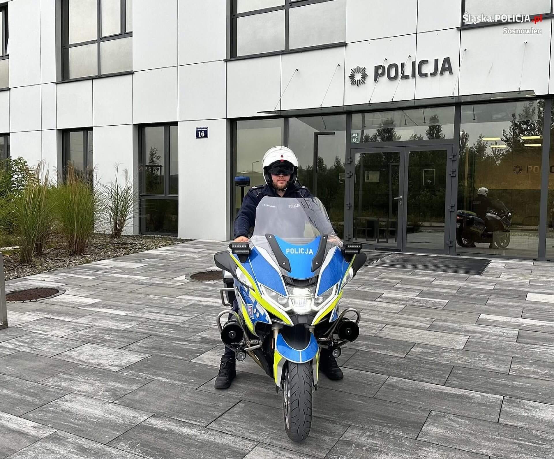 Sierżant szt. Sebastian Warliński, policjant sosnowieckiej drogówki Sierżant szt. Sebastian Warliński, policjant sosnowieckiej drogówki