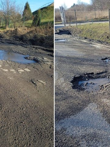 dziury-ulica-główna-dąbrowa-górnicza dziury-ulica-główna-dąbrowa-górnicza