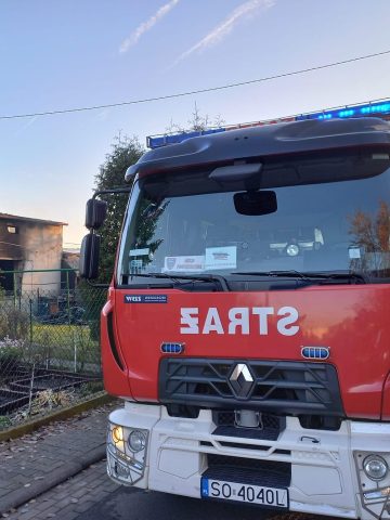 Pożar Sosnowiec ul. Wapienna Pożar Sosnowiec ul. Wapienna