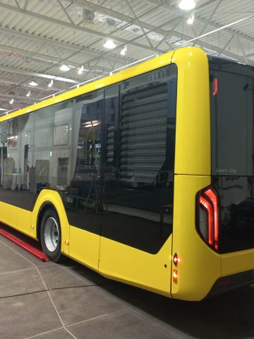 Nowe autobusy firmy MAN w czasie odbiorów. Nowe autobusy firmy MAN w czasie odbiorów.