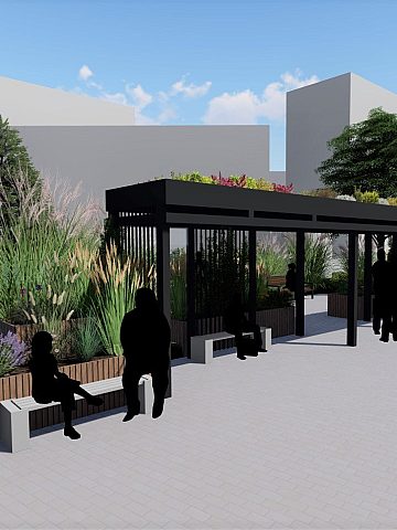 Projekt Zielonego przystanku w Dąbrowie Górniczej Projekt Zielonego przystanku w Dąbrowie Górniczej