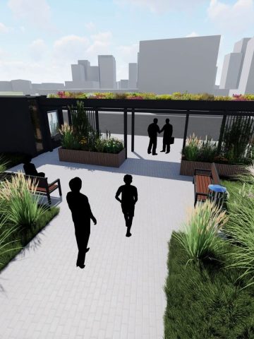 Projekt Zielonego przystanku w Dąbrowie Górniczej Projekt Zielonego przystanku w Dąbrowie Górniczej