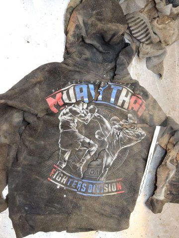 Sosnowiec. Ubranie zmarłego mężczyzny Sosnowiec. Ubranie zmarłego mężczyzny