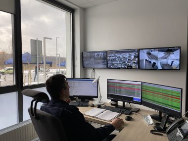 Monitoring budynku policji Monitoring budynku policji