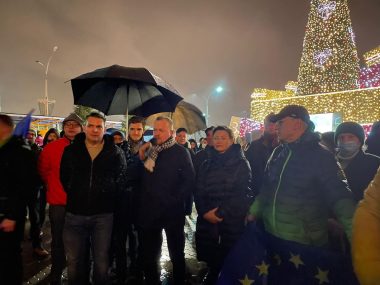 Protest przeciwko „lex TVN” w Dąbrowie Górniczej Protest przeciwko „lex TVN” w Dąbrowie Górniczej