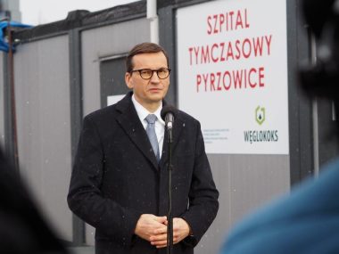 Premier Mateusz Morawiecki w Pyrzowicach Premier Mateusz Morawiecki w Pyrzowicach