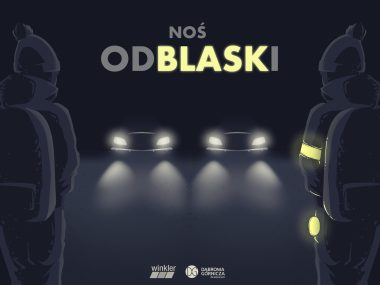 Oficjalny plakat akcji „Bądź bezpieczny, bądź widoczny” Oficjalny plakat akcji „Bądź bezpieczny, bądź widoczny”