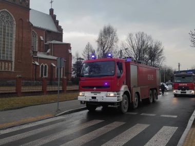 Pożar pustostanu w Sosnowcu Pożar pustostanu w Sosnowcu