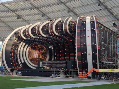 Scena na Stadionie Śląskim Scena na Stadionie Śląskim