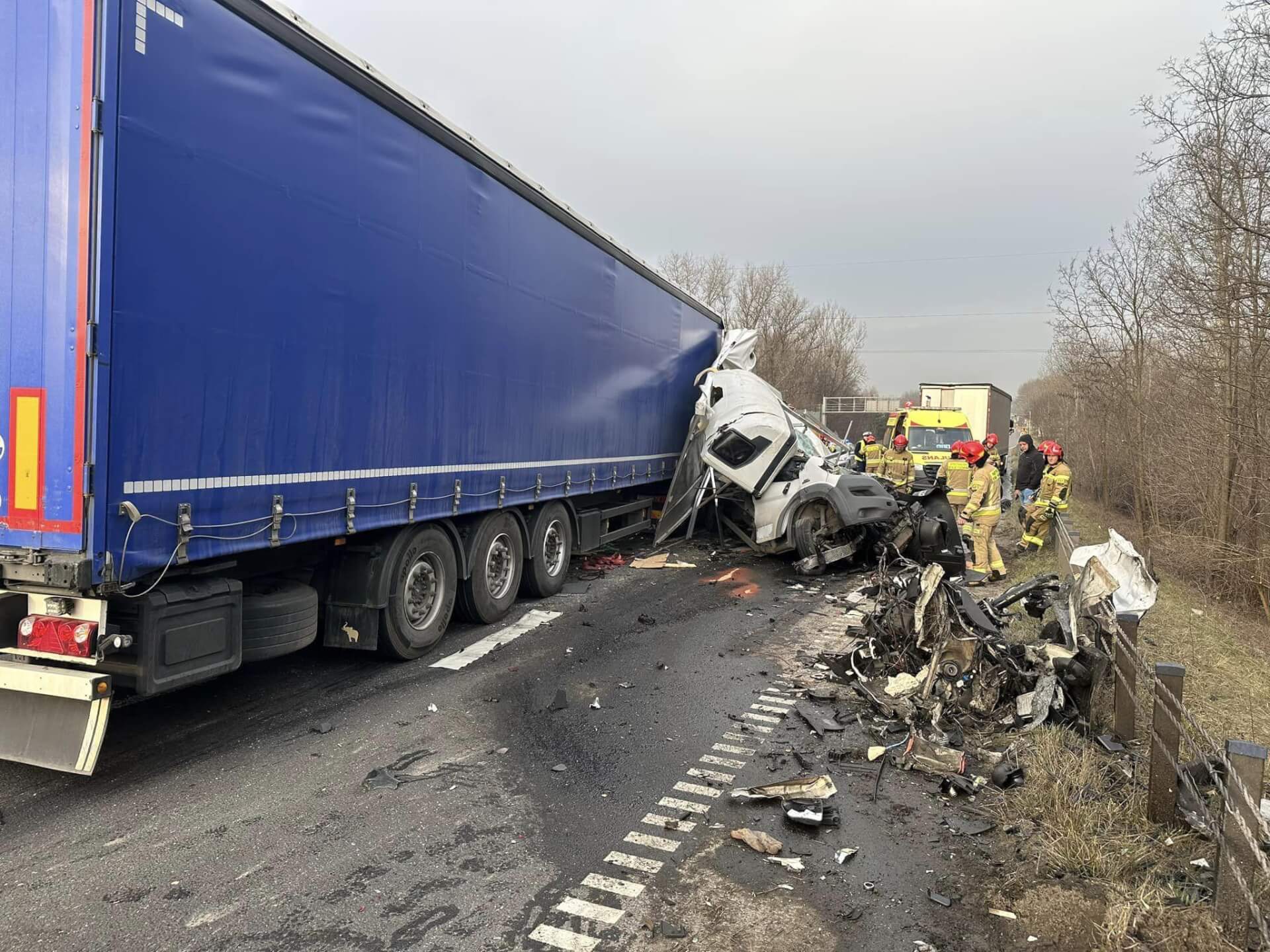 Wypadek na DK94 w Dąbrowie Górniczej