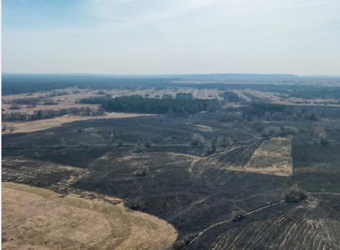 Pożar traw siewierz