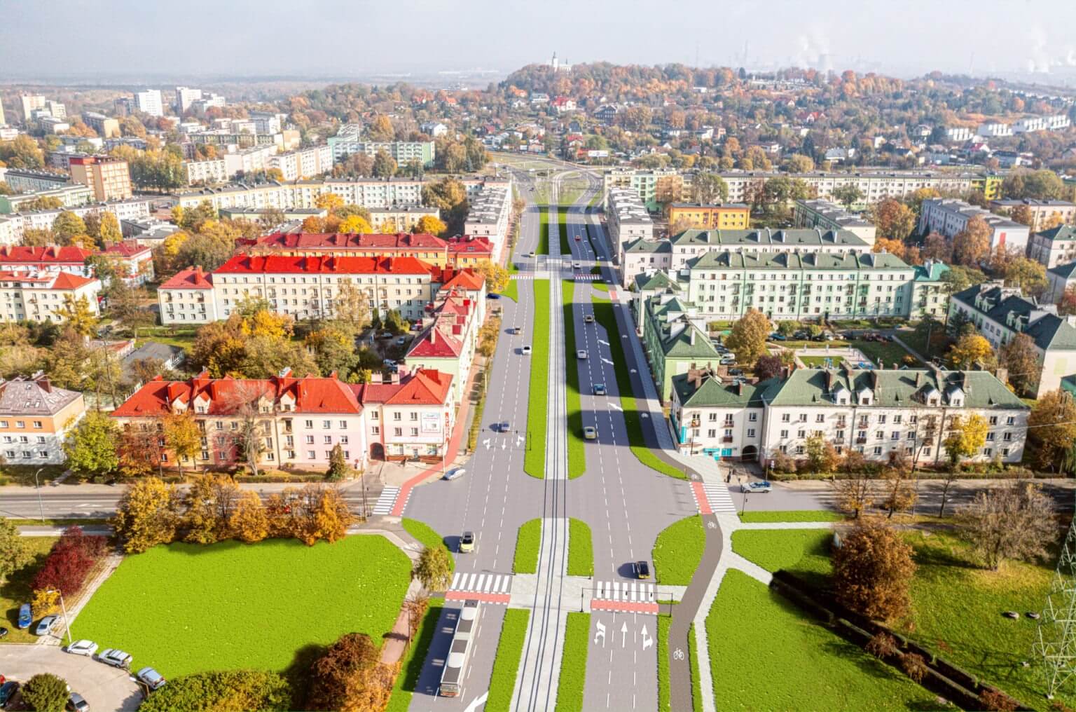 Aleja Piłsudskiego, od ul. Kasprzaka do ul. Tysiąclecia