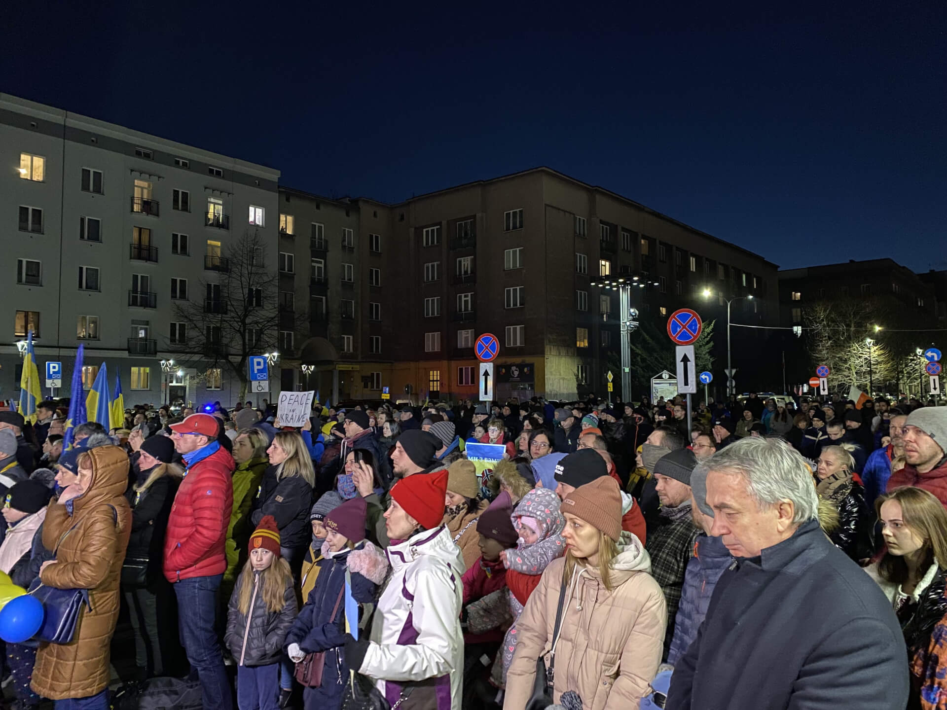 Na manifestację przybyło sporo osób