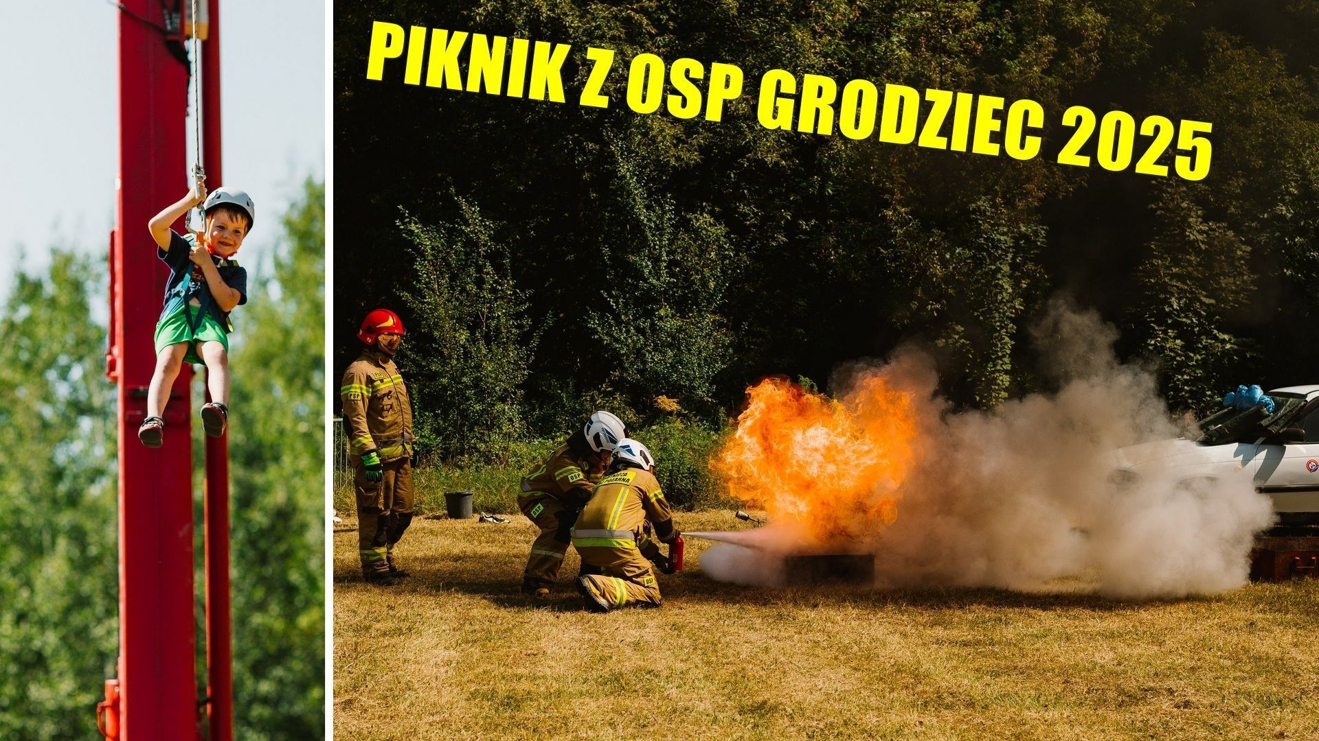 Będzin. Piknik z OSP Grodziec 2025 w parku «Rozkówka» w Grodźcu. Zapowiedź.