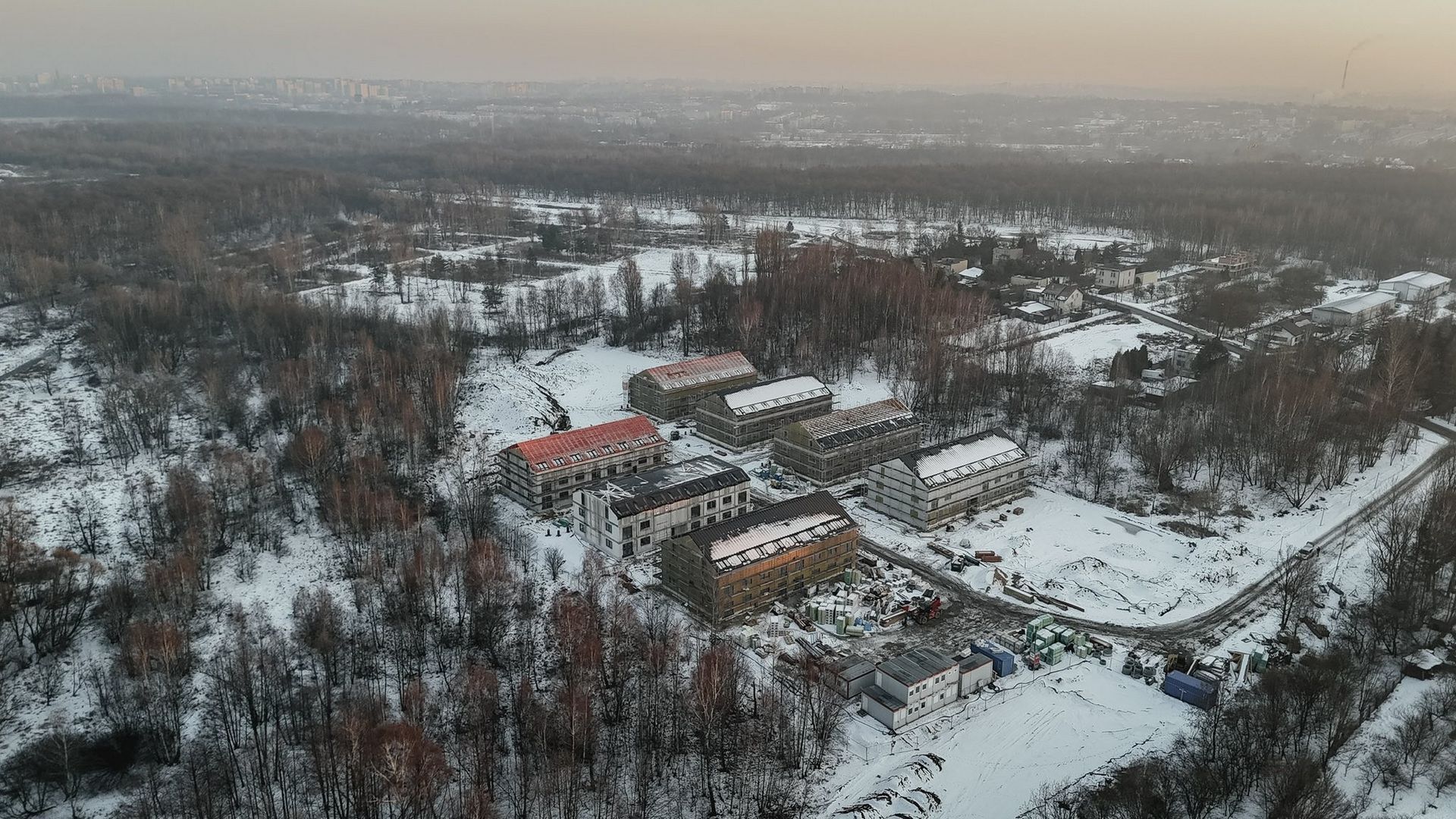 Będzin-Łagisza. Osiedle SIM »Zagłębie« przy ulicy Odkrywkowej. 3 lutego 2026