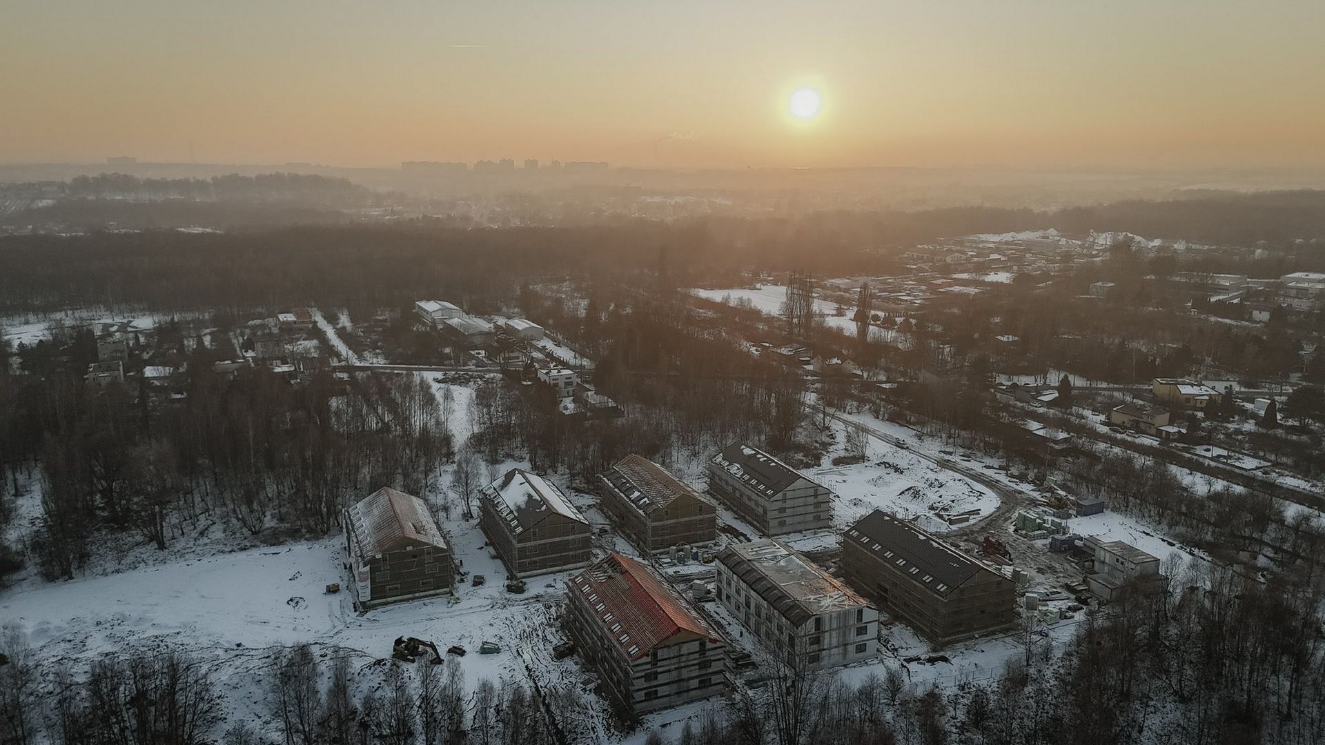 Będzin-Łagisza. Osiedle SIM »Zagłębie« przy ulicy Odkrywkowej. 3 lutego 2026