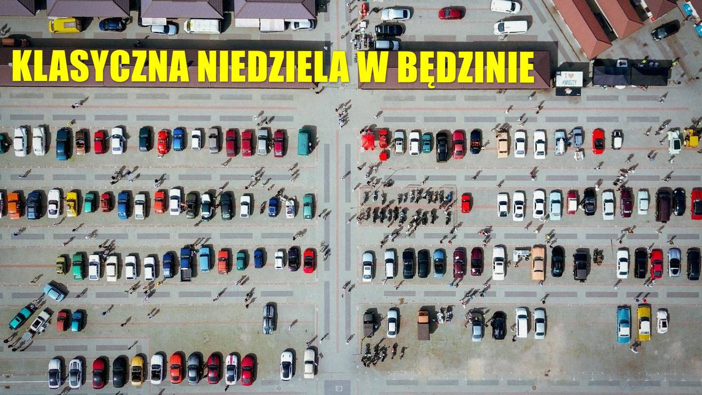 «Klasyczna Niedziela» czyli zlot pojazdów starych lub ciekawych na targu w Będzinie.