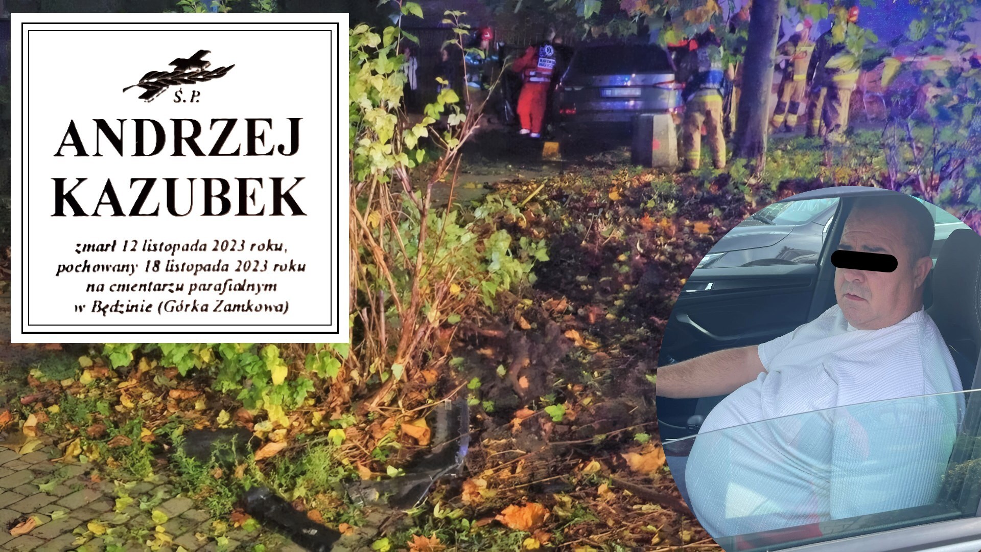 Grzegorz B. – sprawca śmiertelnego potrącenia Andrzeja Kazubka w Będzinie – ponownie w prokuraturze. Sąd uchylił umorzenie śledztwa. To jednak niczego nie przesądza