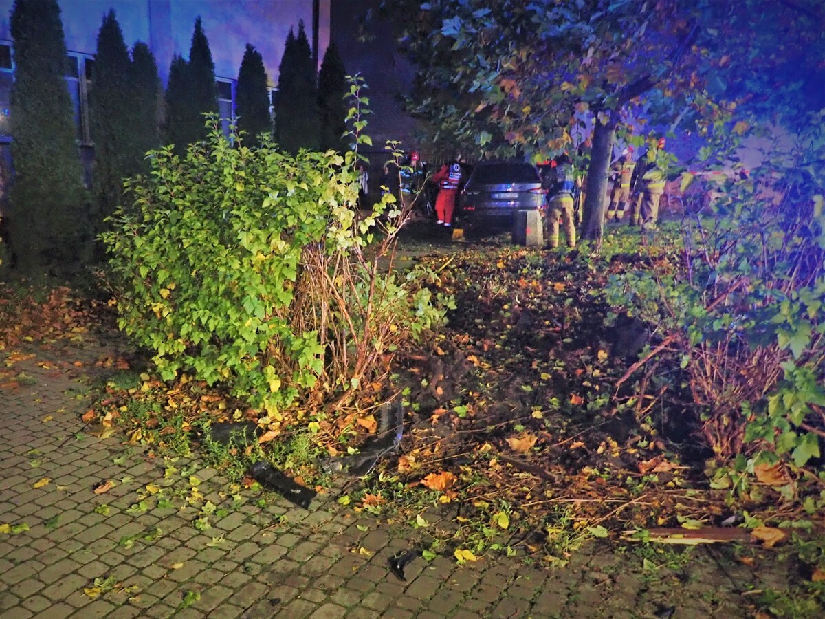 Będzin. Ulica Stanisława Małachowskiego. Wypadek ze skutkiem śmiertelnym. 12 listopada 2023.