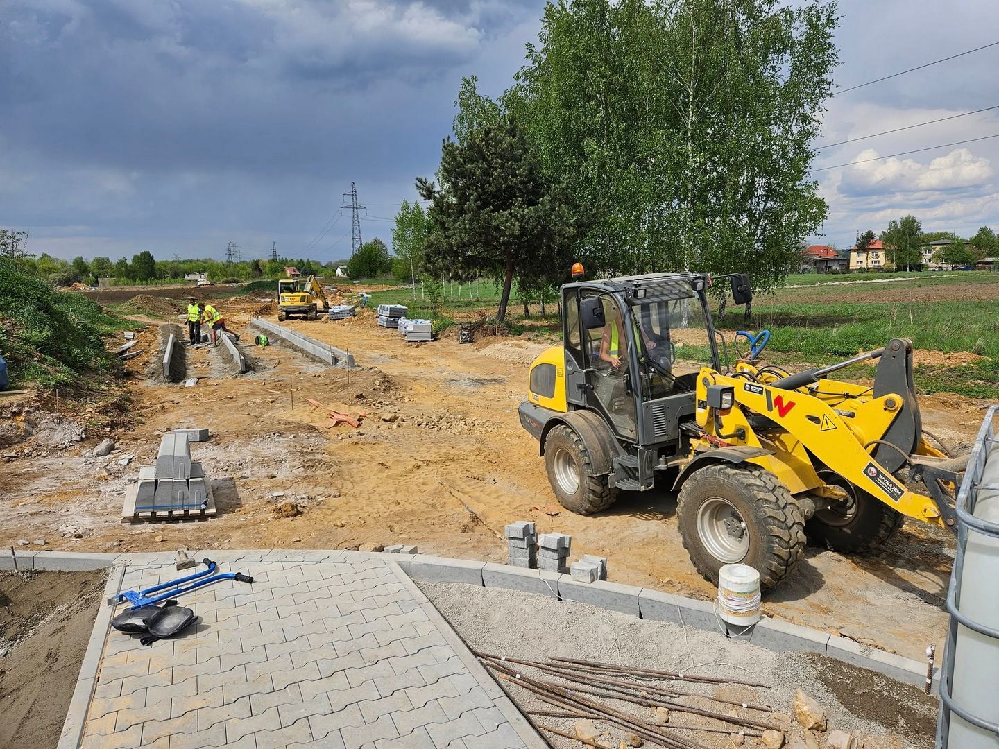Czeladź. Budowa obwodnicy obszaru Rojce. Kwiecień 2025.
