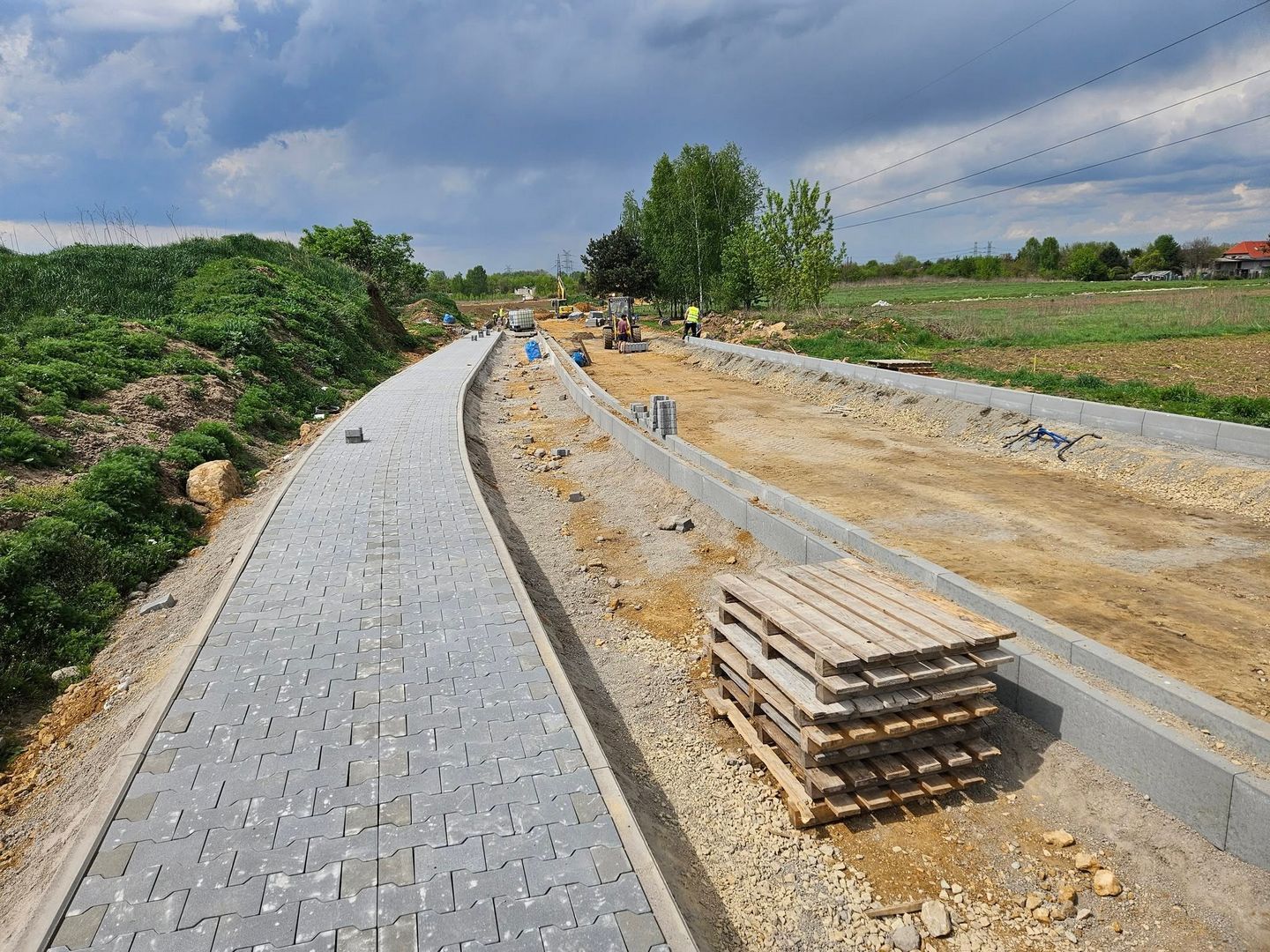 Czeladź. Budowa obwodnicy obszaru Rojce. Kwiecień 2025.
