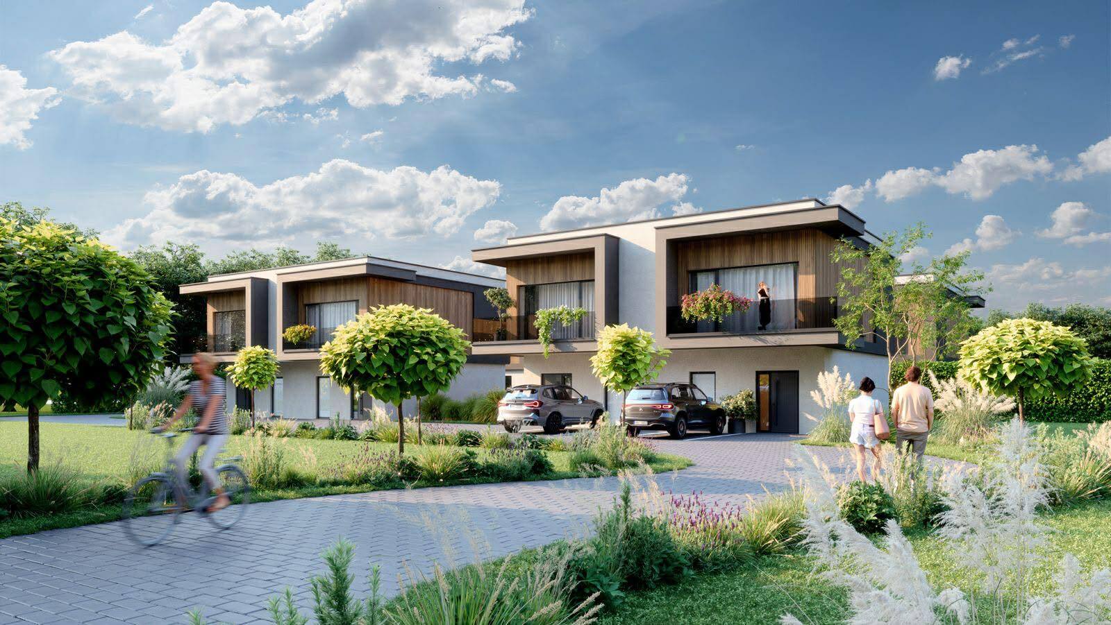 Czeladź. Ulica Legionów. Planowane osiedle »Grabek Park«. Wizualizacja