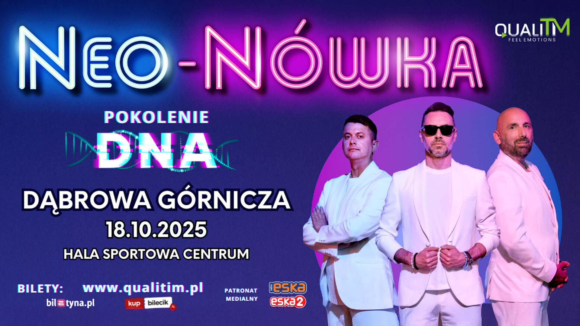 Neo-Nówka z nowym programem „Pokolenie DNA”! Październikowy występ w Hali Centrum w Dąbrowie Górniczej